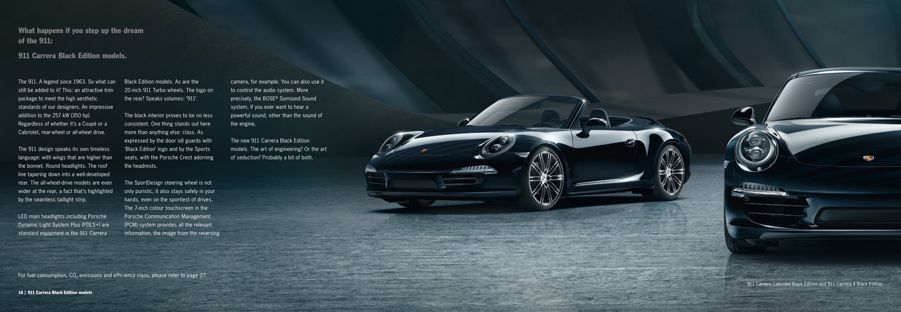 2015 Porsche Black Edition Brochure Page 3